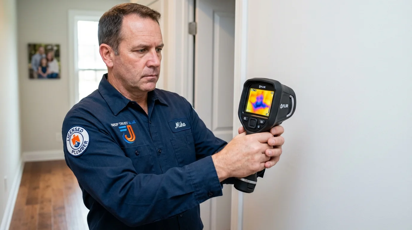 Thermal imaging leak detection by Johns Plumbing LLC in Beaverdale